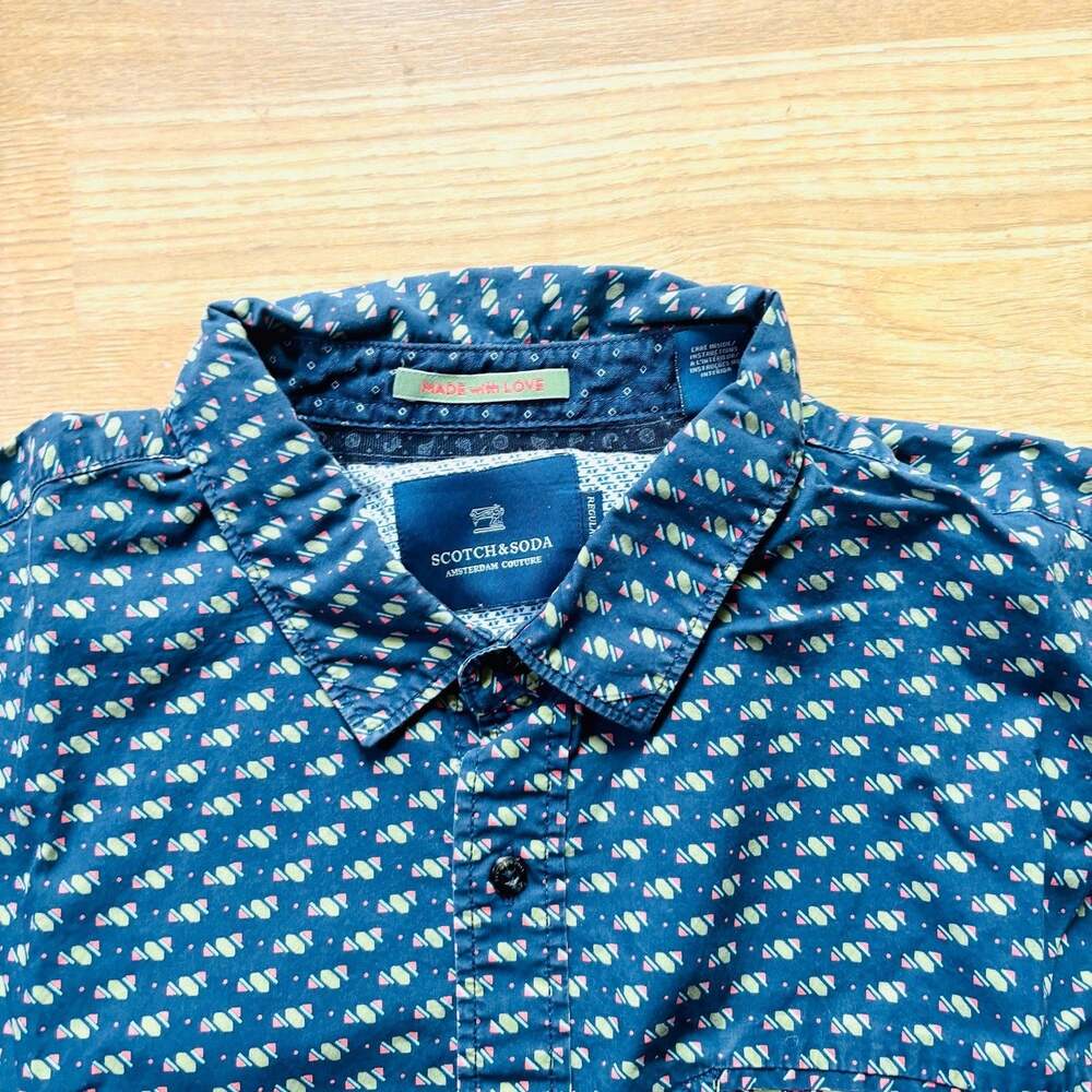SCOTCH AND SODA BUTTON UP SHIRT LARGE GOLF
